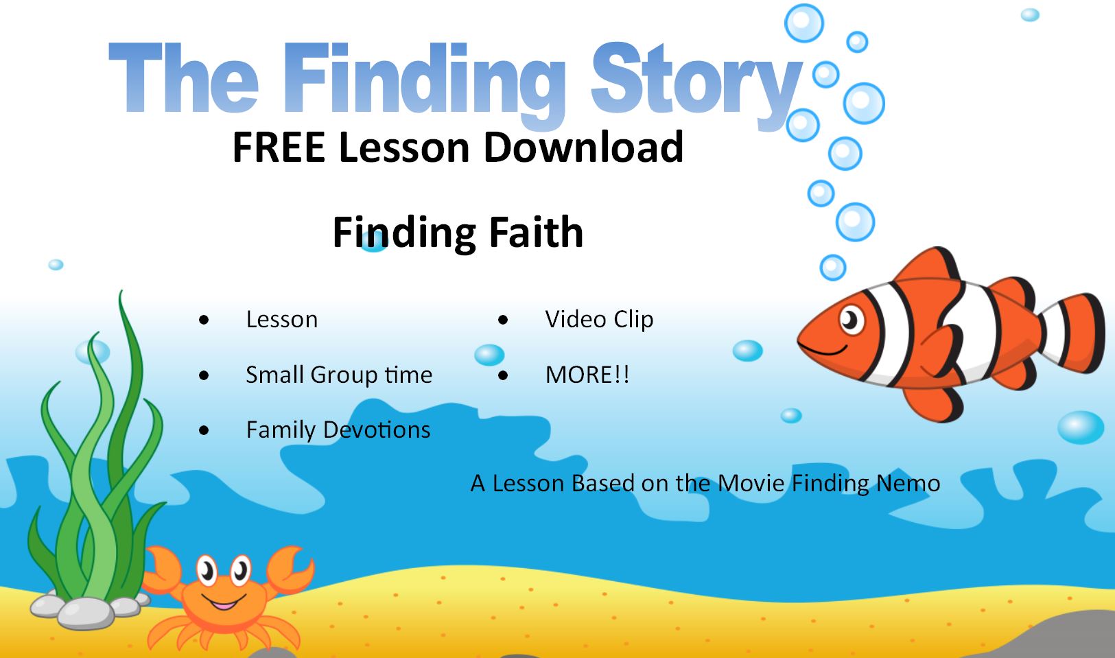 Finding Faith: a free kids lesson download