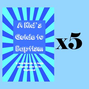 Set of 5 Baptism Workbooks -$30
