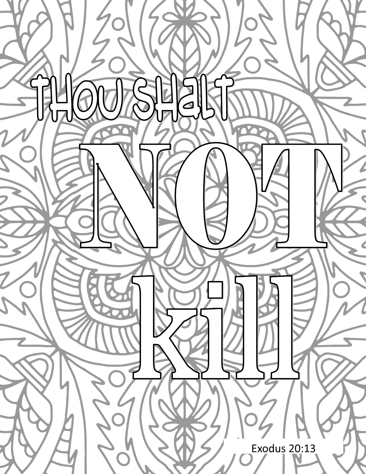 Ten Commandments Coloring Pages – PastorRonBrooks